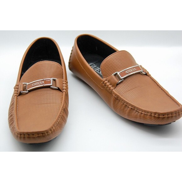 GUESS Men's GMAalen Brown Driving Style Loafer Size 10.5 Slip On Dress Shoe - Picture 1 of 9